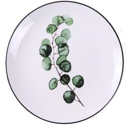 Green Plant Ceramic Plate Cartoon Fruit Plate