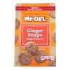 Mi-Del's Original Flavored Ginger Snaps Cookies - Case of 8 - 10 OZ