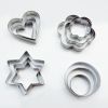 12 Set Kids' Fruit Vegetables Slicing Stainless Steel Cute Biscuit Mould Cookie Cutter Set Kitchen Cooking Tools