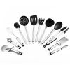 Kitchen silica gel kitchenware 23 piece set cooking frying pan shovel soup; leaky spoon surface; kitchen tools