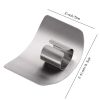 1pc Finger Guard For Cutting; Kitchen Tool Finger Guard; Stainless Steel Finger Protector; Avoid Hurting When Slicing And Dicing Kitchen Safe Chop Cut