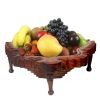 Wooden Handmade Collapsible Foldable Fruit Basket Serving Bowls with Foldable Design;  Food Server Display bowl for Appetizer;  Condiments;  Nuts & Ca