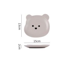 Home Cartoon Cute Bear-shaped Dinner Plate