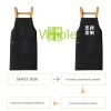 Nail salon apron wholesale printing household kitchen cooking women fashion work clothes men catering work canvas