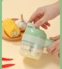 Electric Garlic Chopper Mini, Garlic Masher Crusher, Food Processor Small with Garlic Peeler And Spoon